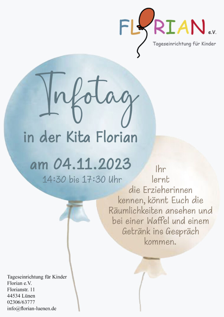 Plakat zum Infotag